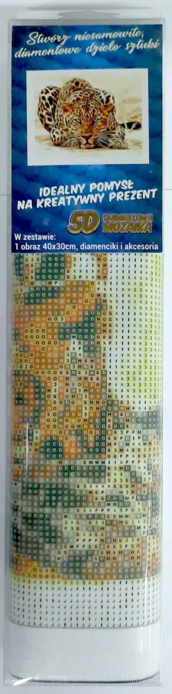 Norimpex Diamantové malování Číhající leopard 30x40cm