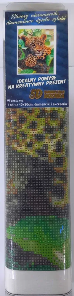 Norimpex Diamantové malování Leopard 30x40cm