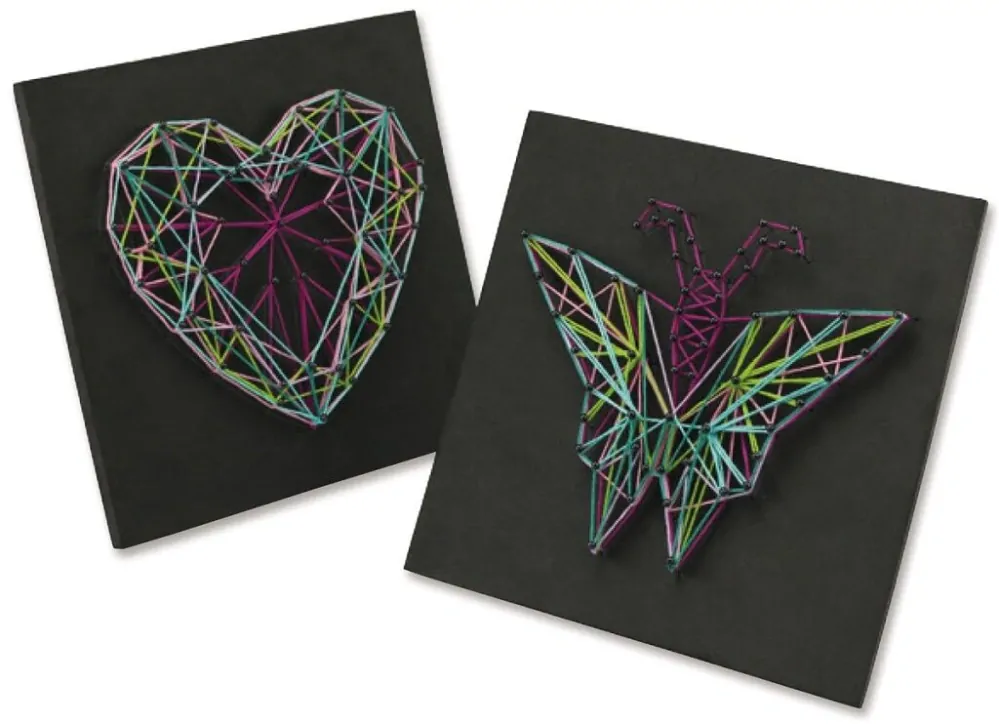 Lena String Art motýl a srdce