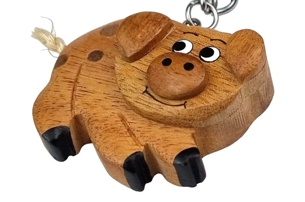 2Kids Toys Dřevěná klíčenka velká Prase