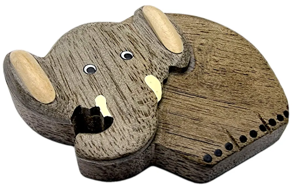 2Kids Toys Dřevěná magnetka velká Slon z boku