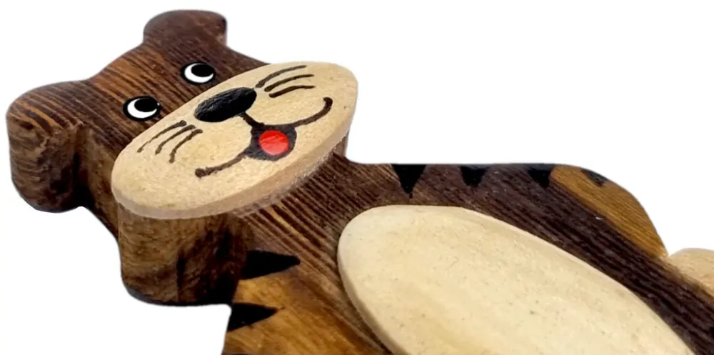 2Kids Toys Dřevěná magnetka velká Tygr