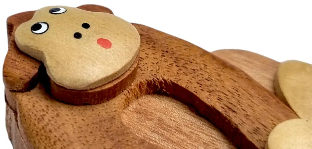 2Kids Toys Dřevěná magnetka velká Opice hnědá