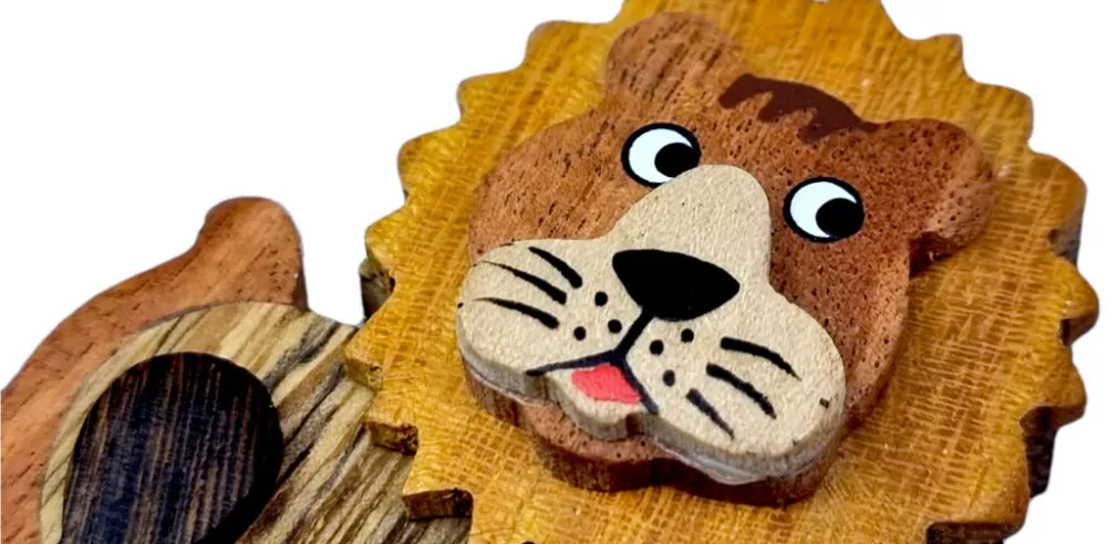 2Kids Toys Dřevěná magnetka velká Lev