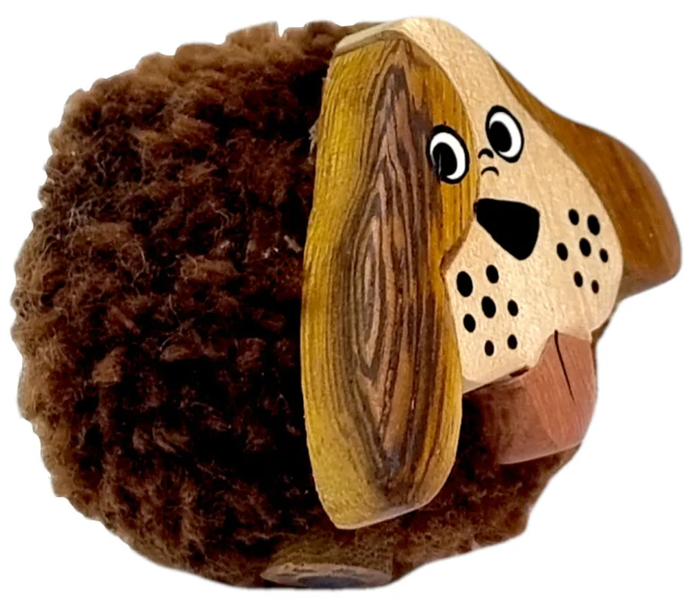 2Kids Toys Dřevěná magnetka velká pompon Pes