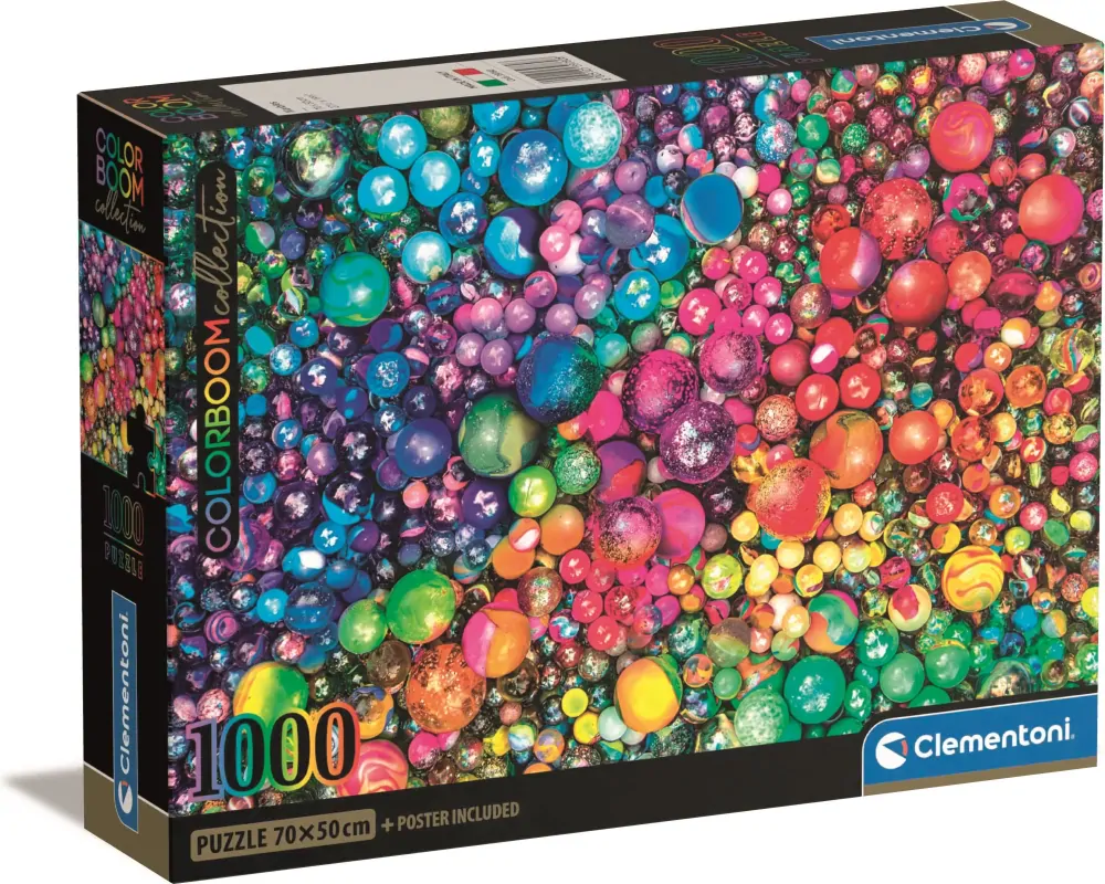 CLEMENTONI Puzzle ColorBoom: Nádherné kuličky 1000 dílků