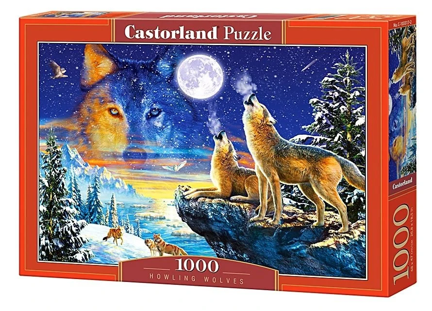 CASTORLAND Puzzle Vyjící vlci 1000 dílků