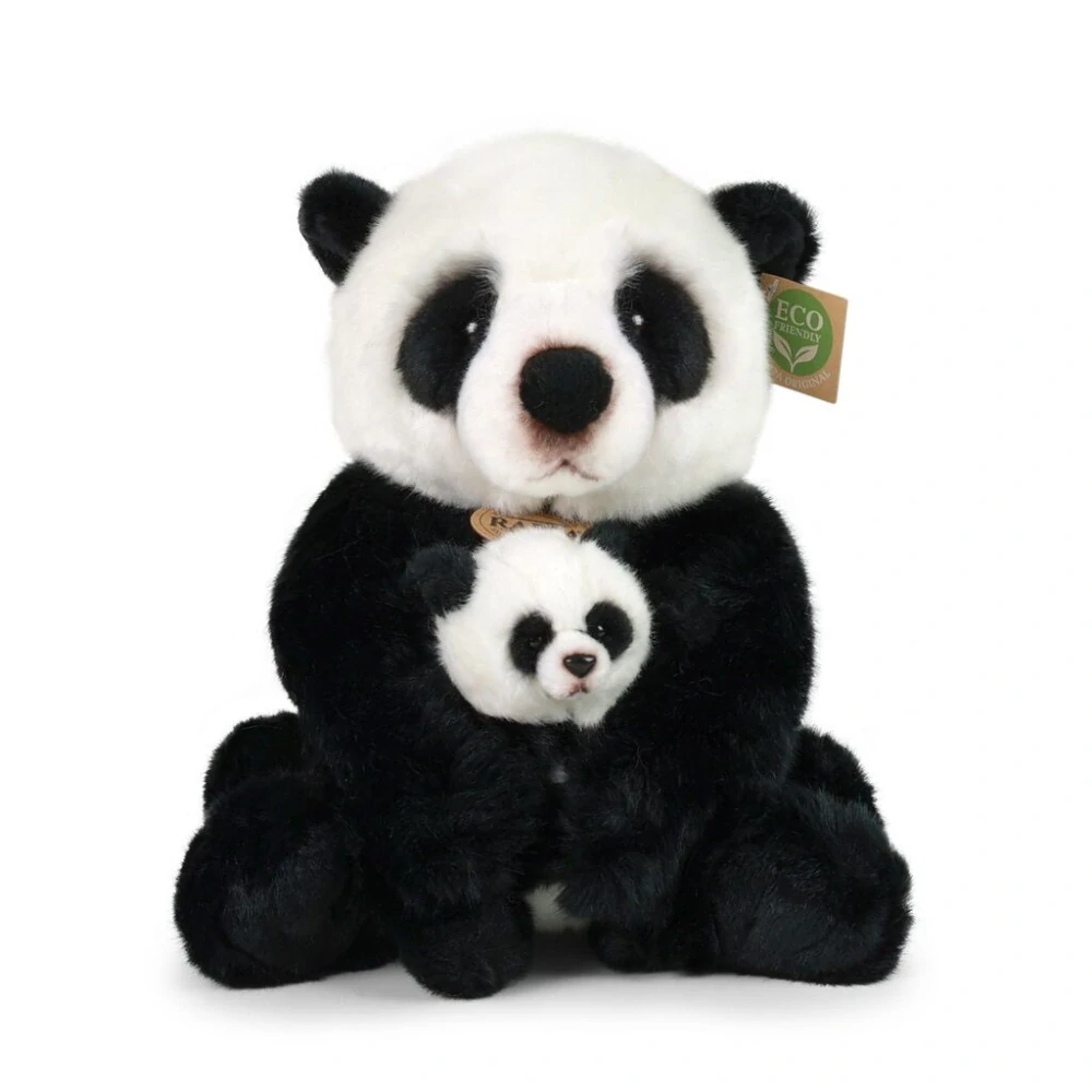 Rappa Plyšová panda s mládětem 27 cm ECO-FRIENDLY