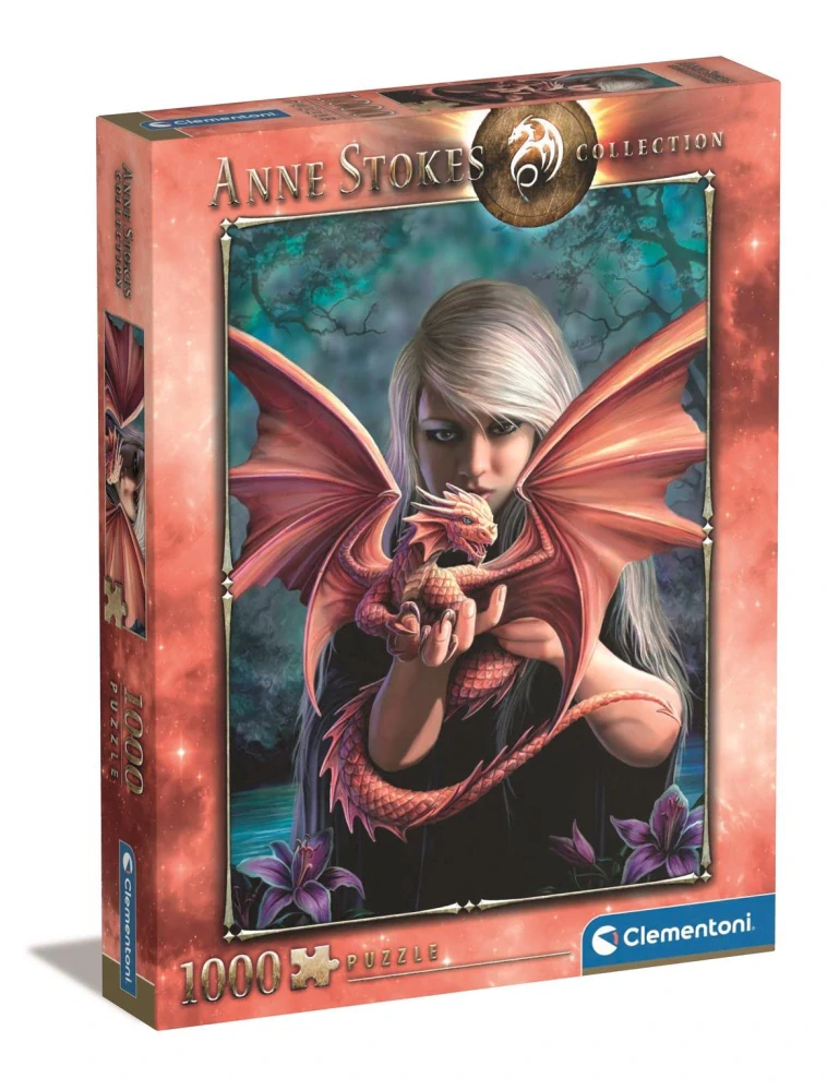CLEMENTONI Puzzle Kolekce Anne Stokes: Dračí druh 1000 dílků