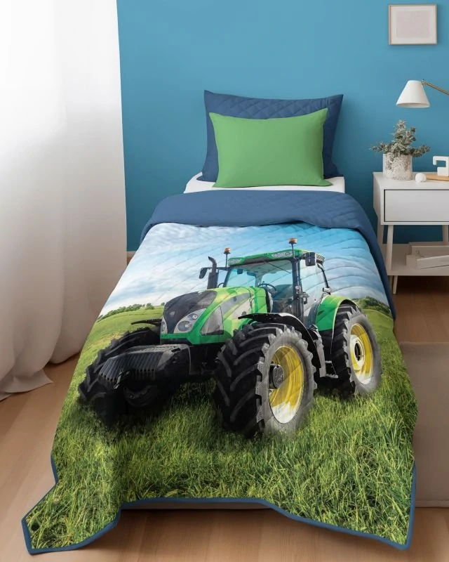 DETEXPOL Přehoz na postel Trakror green Polyester, 170/210 cm