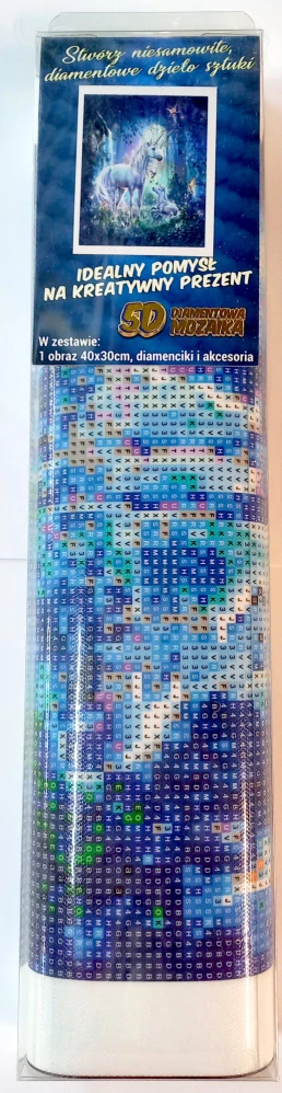 Norimpex Diamantové malování Jednorožci v magickém lese 30x40cm