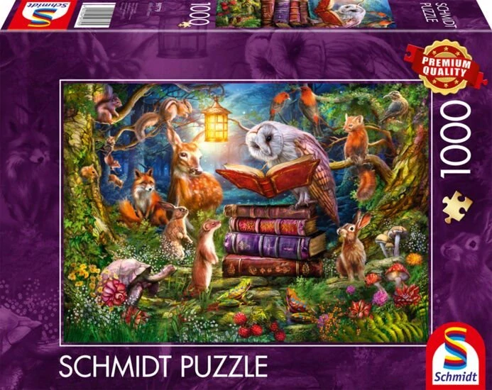 SCHMIDT Puzzle Pohádky na dobrou noc v lese 1000 dílků
