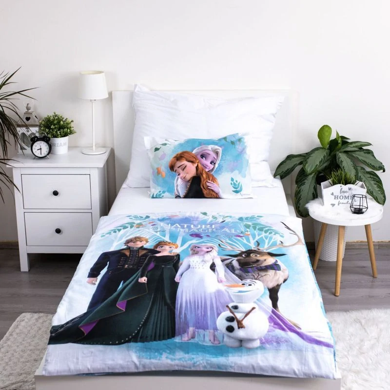 JERRY FABRICS Povlečení do postýlky Ledové Království Blue 03 baby Bavlna, 100/135, 40/60 cm
