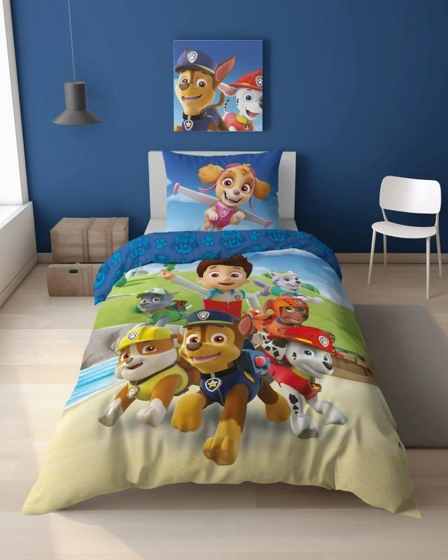 Detexpol Povlečení Paw Patrol parta svítící  Bavlna, 140/200, 70/80 cm