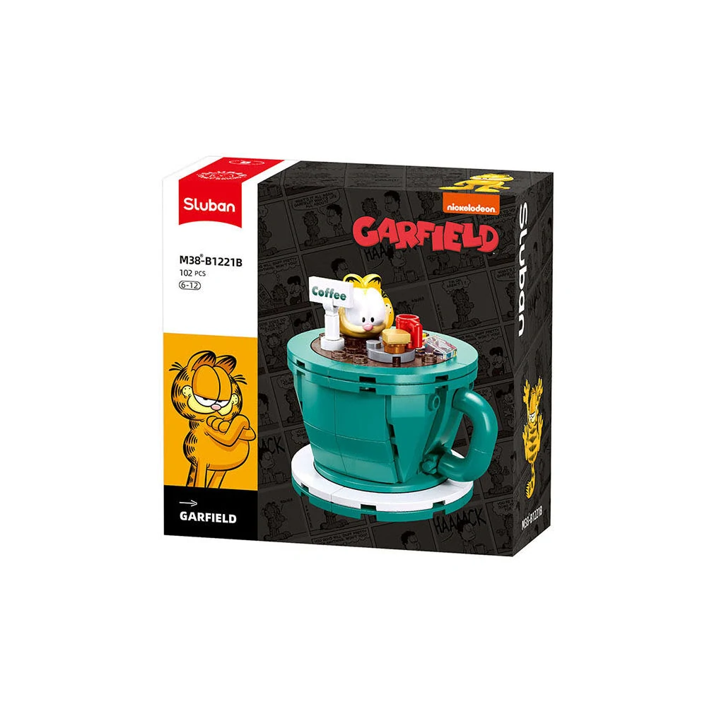 Sluban Builder M38-B1221B Garfield v kávové lázni