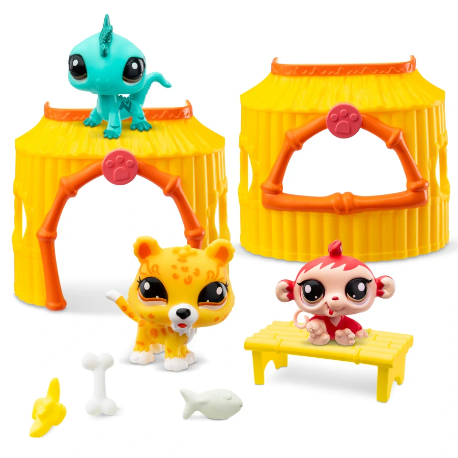 Hasbro Littlest Pet Shop 3 zvířátka Džungle