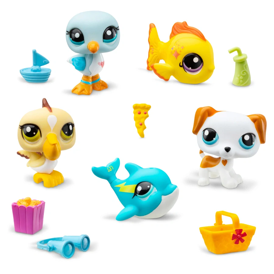 Hasbro Littlest Pet Shop Set zvířátek 5ks Pláž