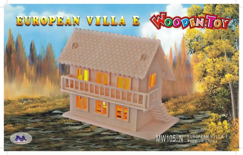 Woodcraft Dřevěné 3D puzzle Vila