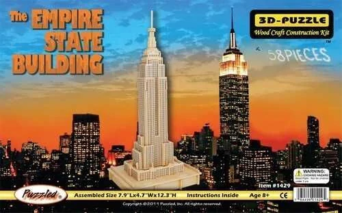 Woodcraft Dřevěné 3D puzzle Empire State Building