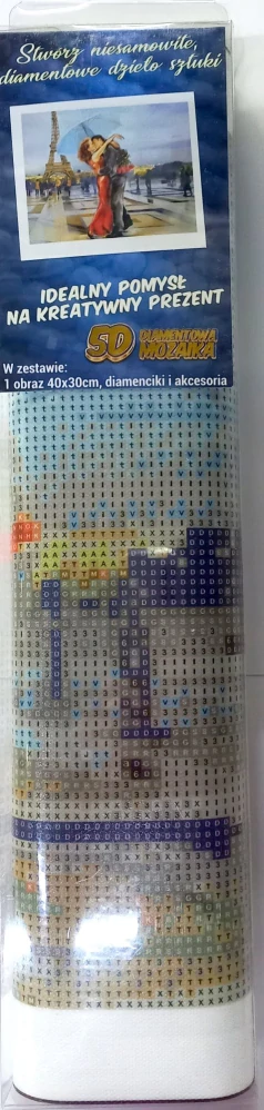 Norimpex Diamantové malování Láska pod Eiffelovou věží 30x40cm