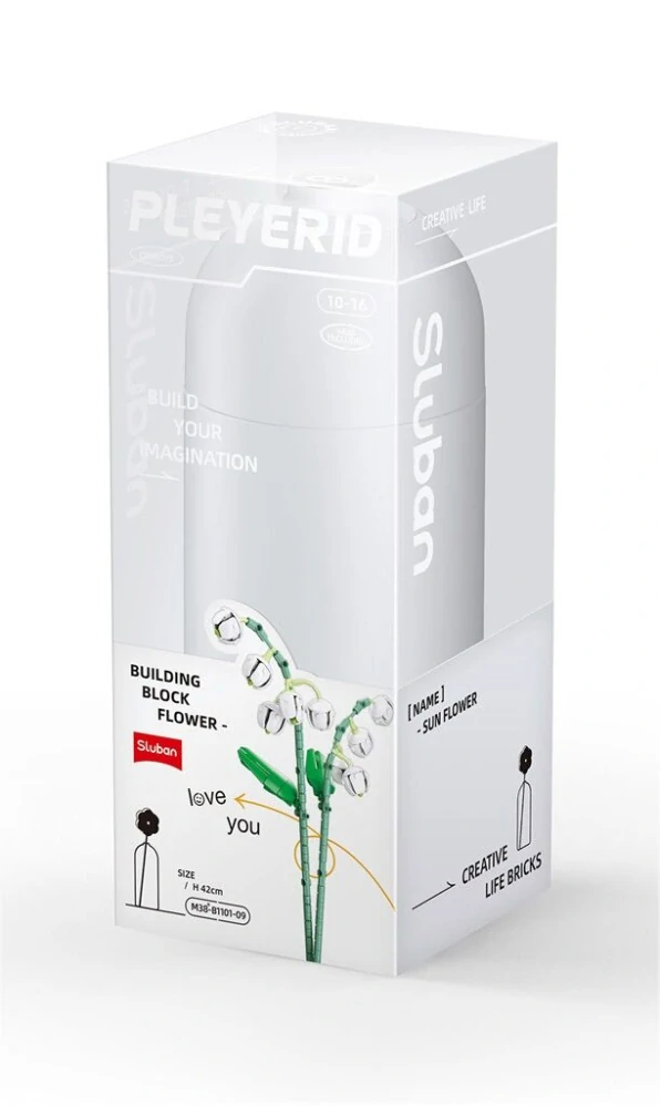 Sluban Flowers M38-B1101-09 Konvalinky ve váze