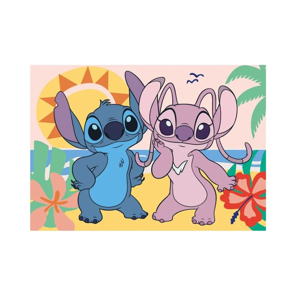 Dino Puzzle Stitch na pláži 100 XL dílků