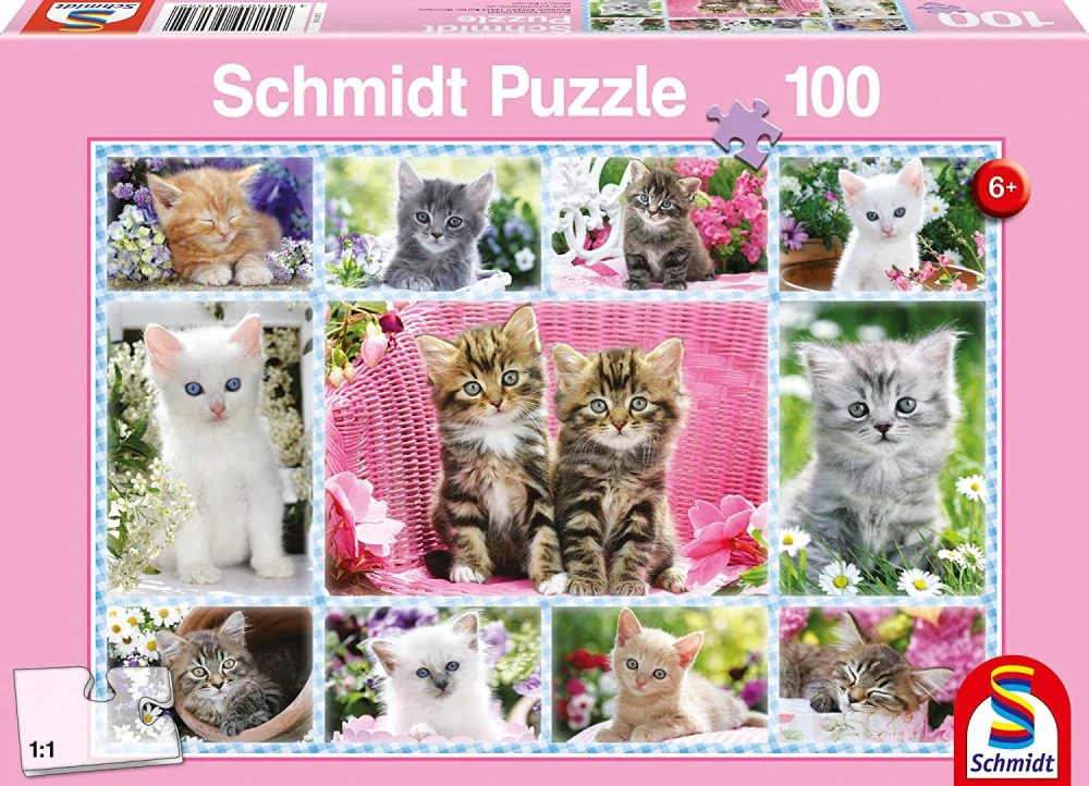 SCHMIDT Puzzle Koťata 100 dílků