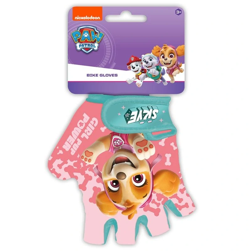 SEVEN Dětské rukavice na kolo Paw Patrol Girls 70% polyester, 30% elastan, UNI 5 odpovídá 3 - 9 let