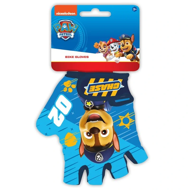 SEVEN Dětské rukavice na kolo Paw Patrol Boys 70% polyester, 30% elastan, UNI 5 odpovídá 3 - 9 let