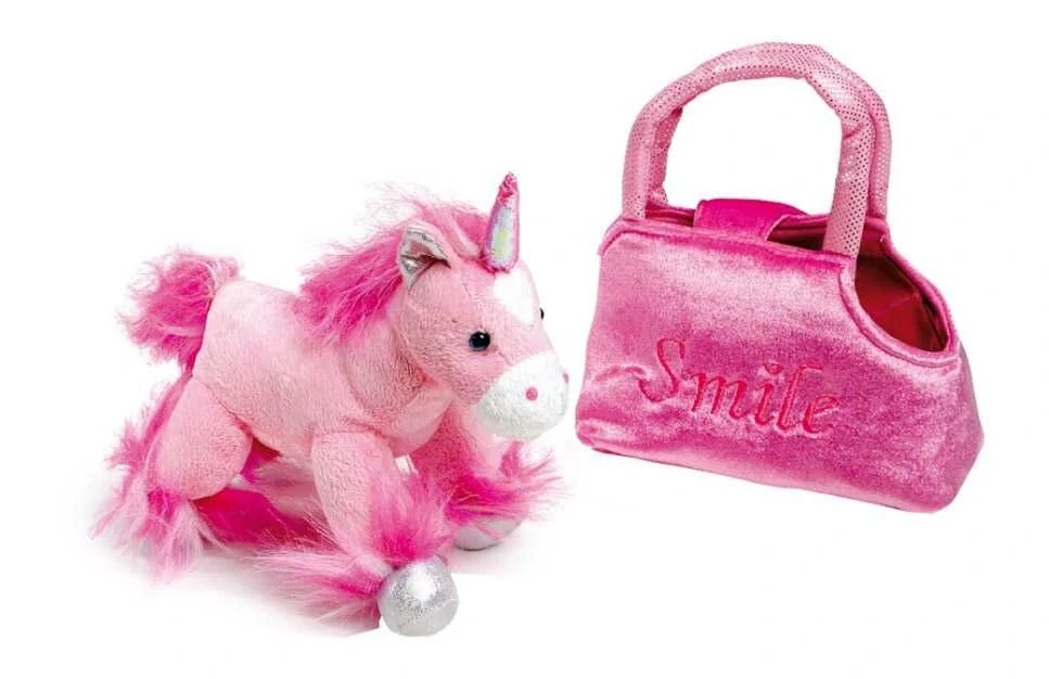 small foot Plyšový jednorožec v kabelce Fina