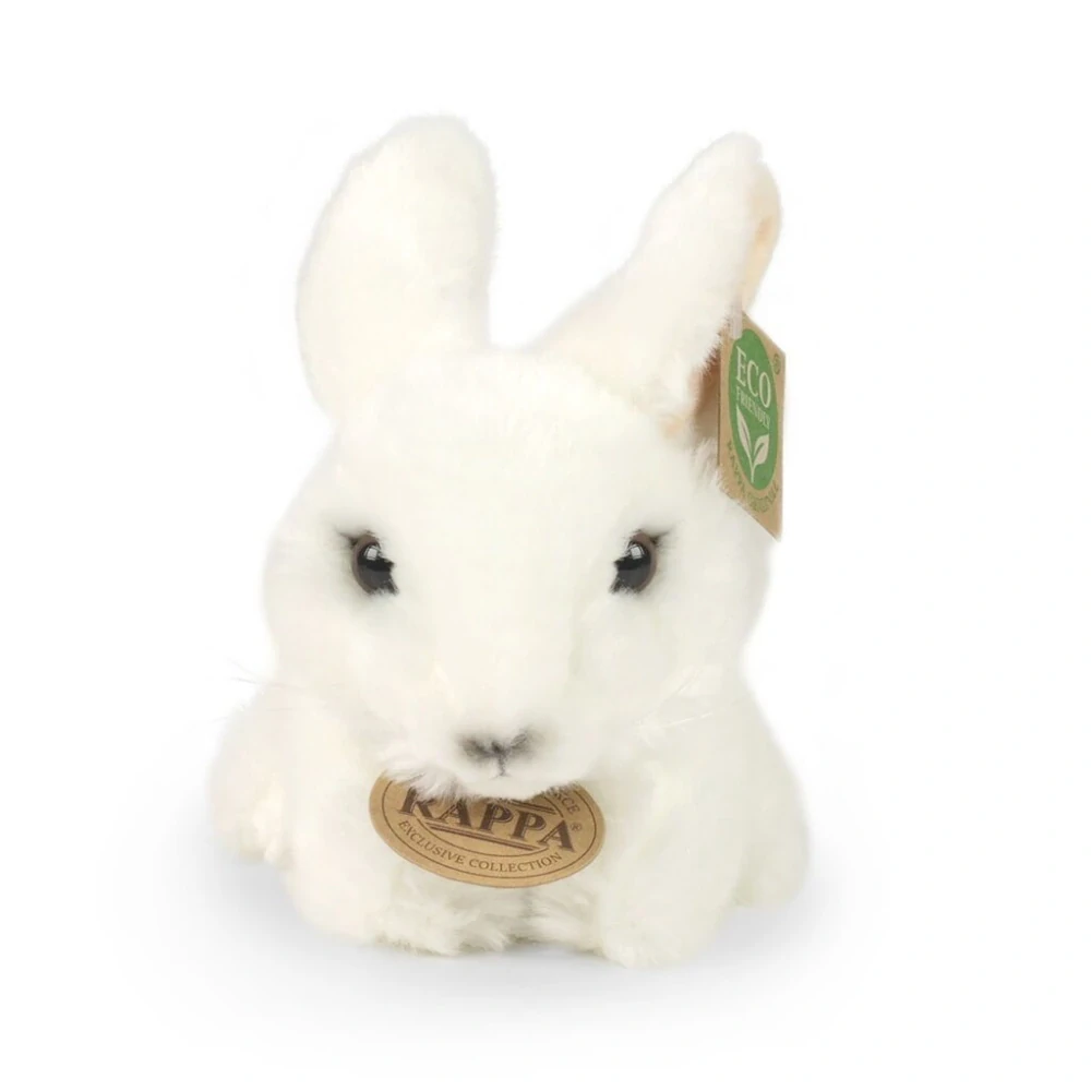 Rappa Plyšový králík bílý 18 cm ECO-FRIENDLY