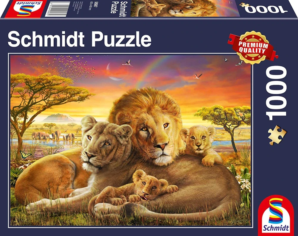 SCHMIDT Puzzle Mazliví lvi 1000 dílků