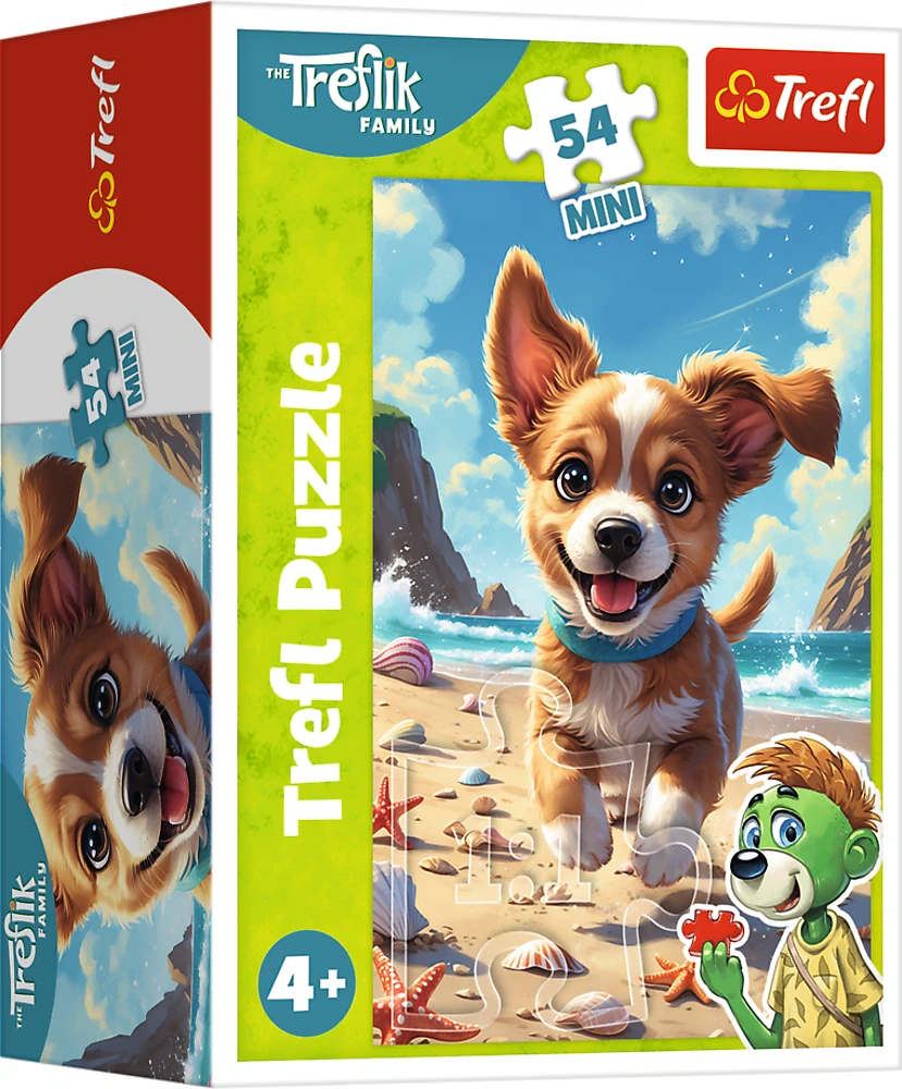 TREFL Puzzle Treflíci: Štěně 54 dílků