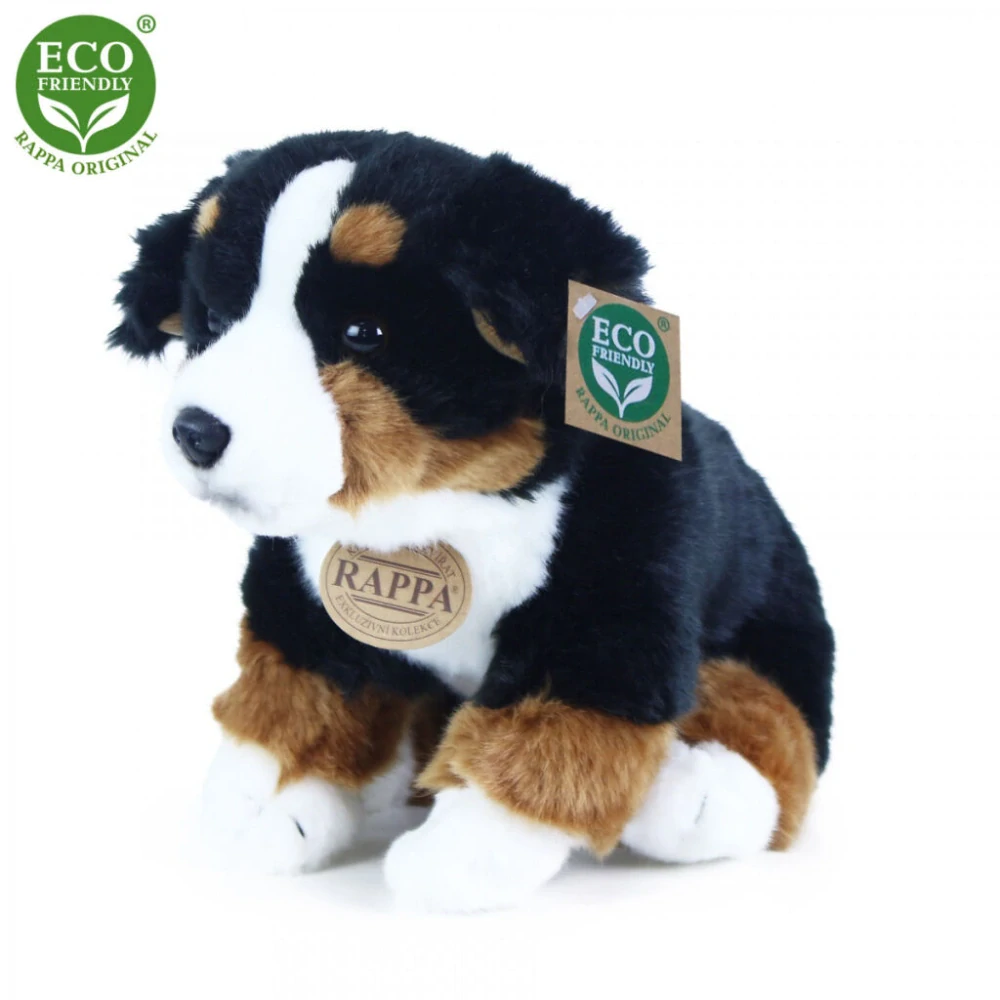 Rappa Plyšový pes bernský salašnický sedící 25 cm ECO-FRIENDLY