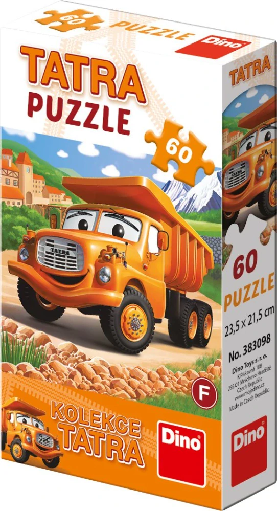 DINO Puzzle Tatra Auta: Tatra 148 žlutá 60 dílků