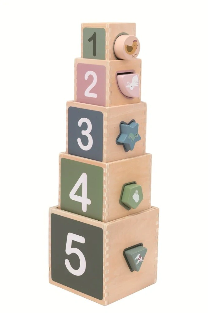 2Kids Toys Skládací věž z kostek Farma