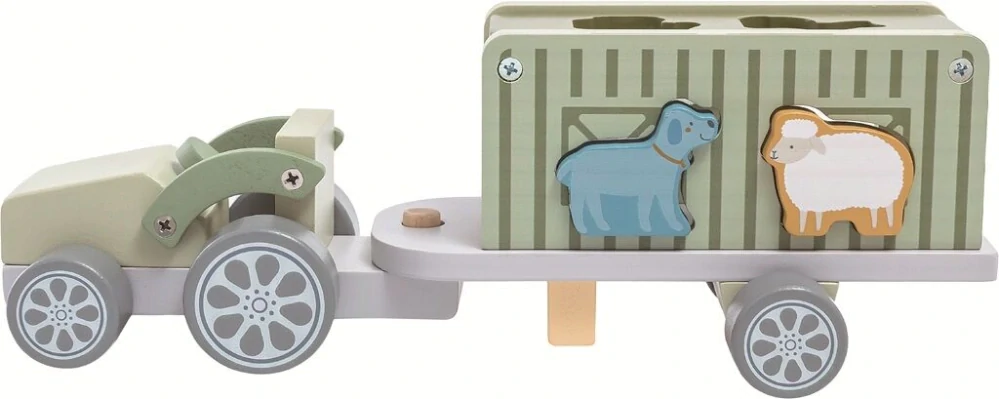 2Kids Toys Dřevěné auto se zvířátky