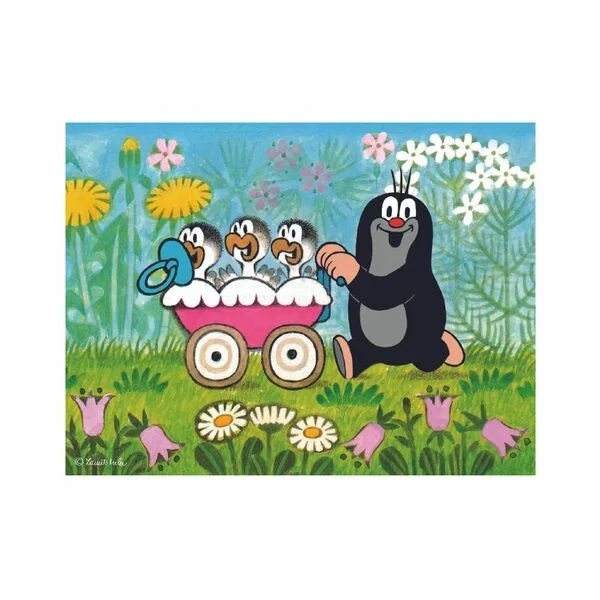 Dino Dřevěné kostky Krtek a přátelé 12 ks