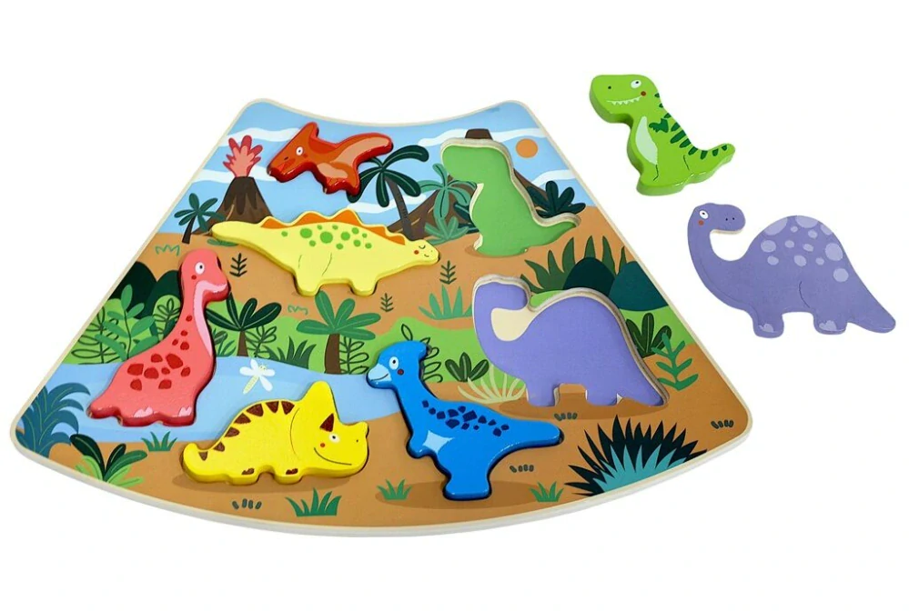 2Kids Toys Dřevěné puzzle Dinosauři propojitelné
