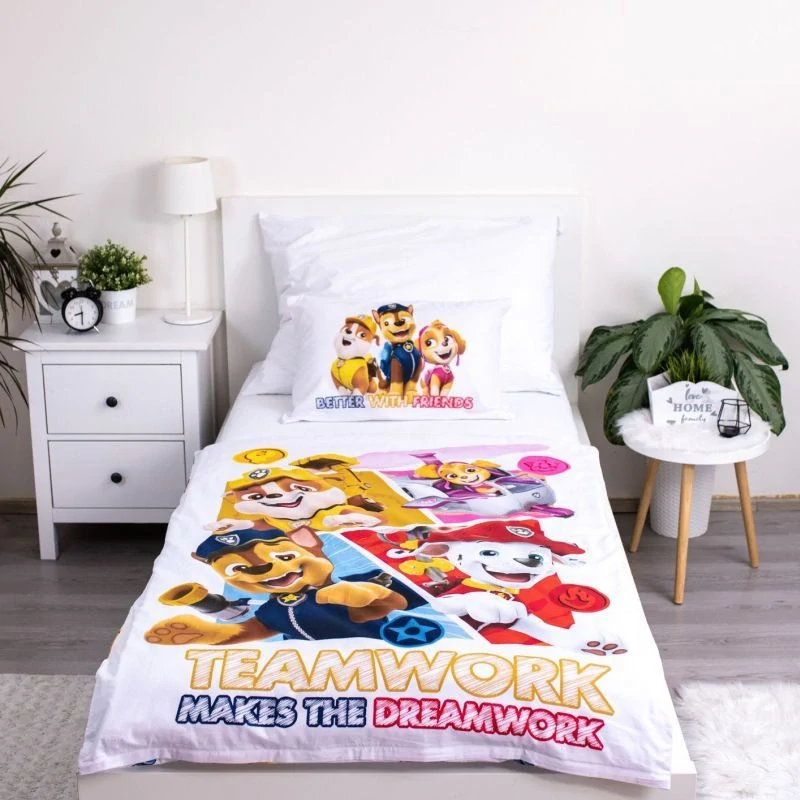 JERRY FABRICS Povlečení do postýlky Paw Patrol PP498 baby Bavlna, 100/135, 40/60 cm