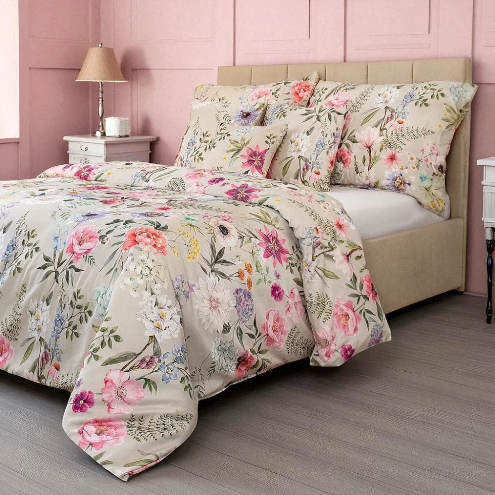 Kvalitex Saténové povlečení LUXURY COLLECTION Botanica elegance, 1x 140/200, 1x 70/90cm