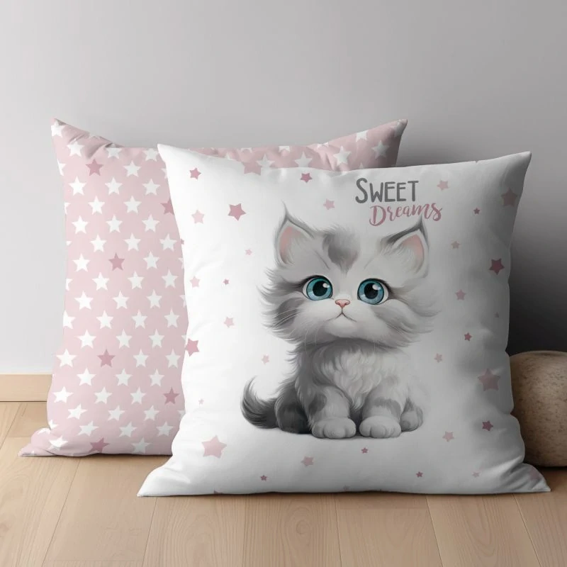 DETEXPOL Povlak na polštářek Kotě sweet dreams  Bavlna, 40/40 cm