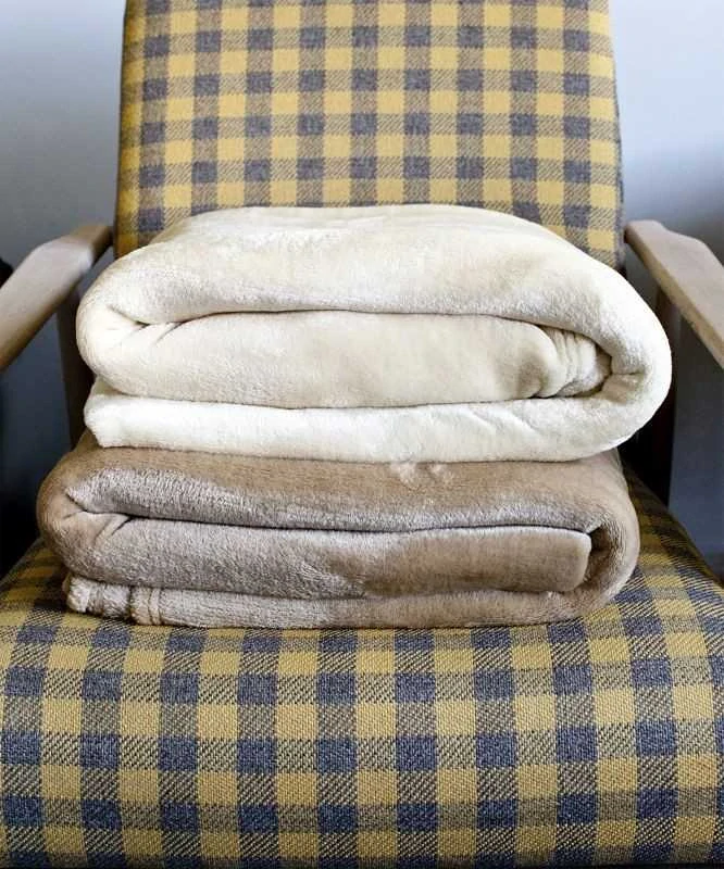 FARO Deka mikroplyš super soft smetanová Polyester, 130/170 cm