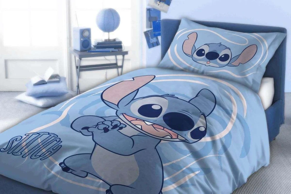 FARO Povlečení Lilo and Stitch blue  Bavlna, 140/200, 70/90 cm