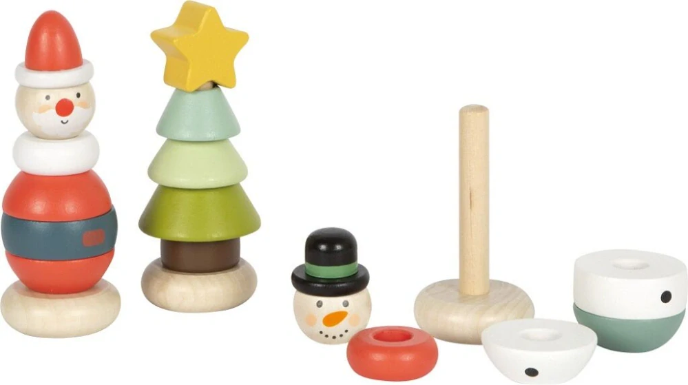 small foot Dřevěná vánoční nasazovací figurka 1 ks
