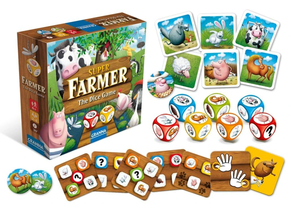 Granna Superfarmář hra s kostkami