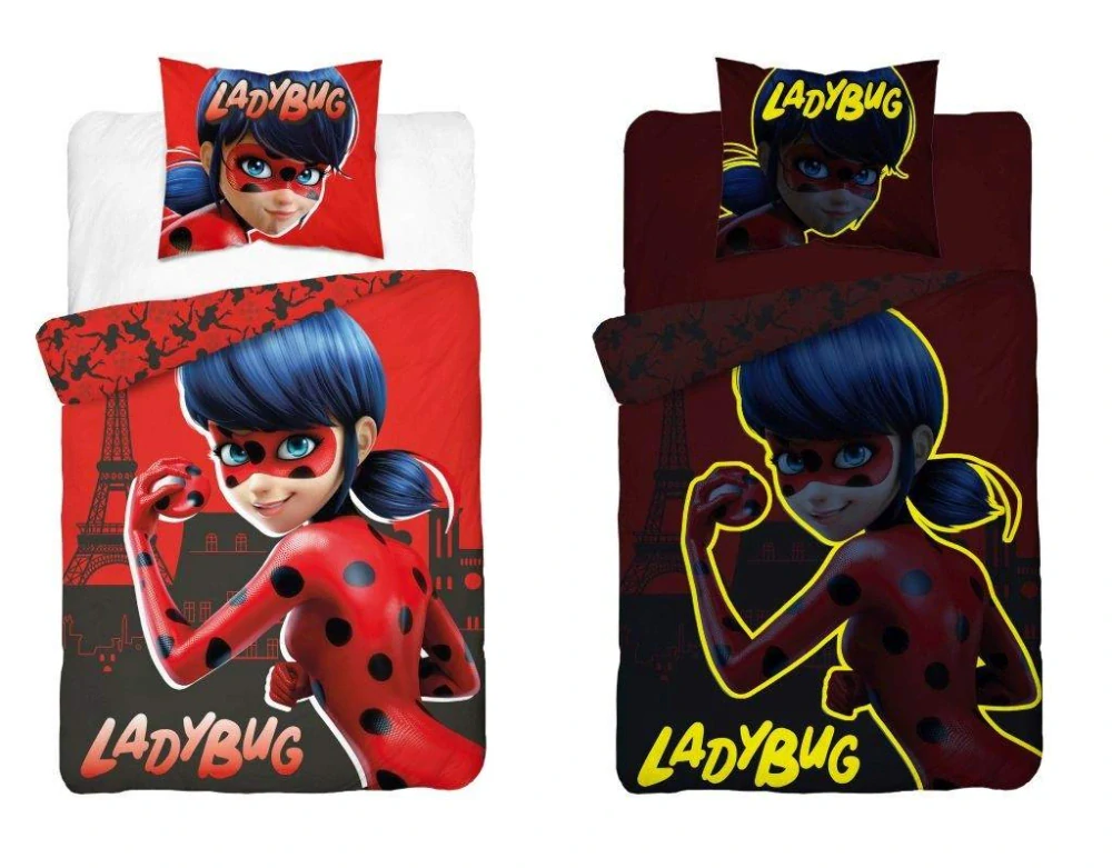 DETEXPOL Povlečení Kouzelná Beruška svítící  Bavlna, 140/200, 70/80 cm