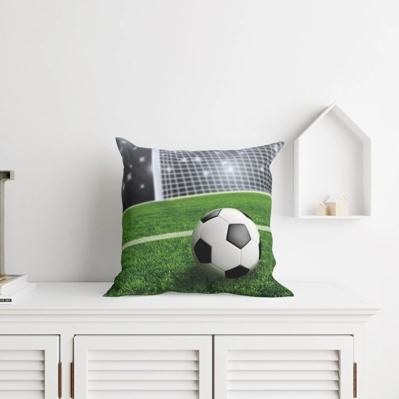 DETEXPOL Povlak na polštářek Fotbal stadion micro Polyester, 40/40 cm