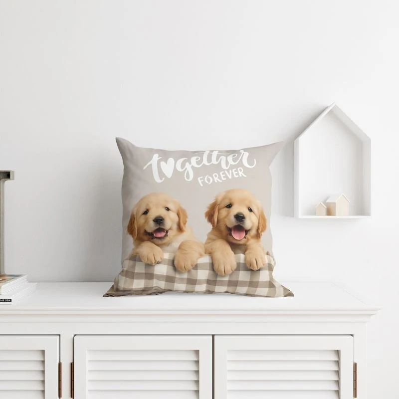 DETEXPOL Povlak na polštářek Pejsci micro  Polyester, 40/40 cm