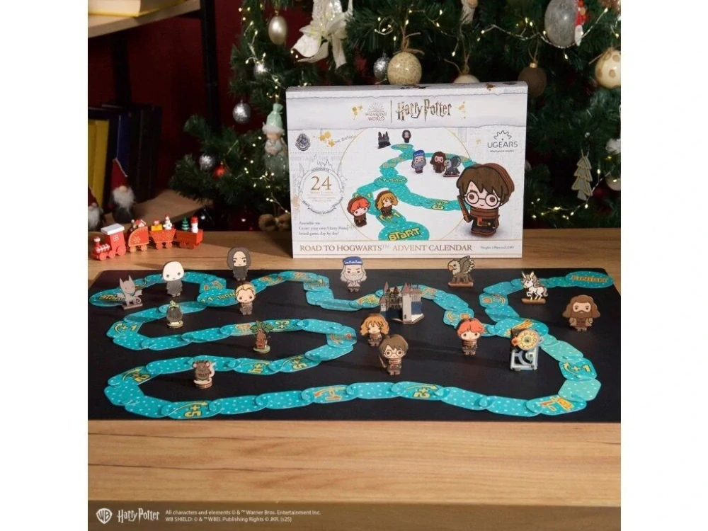 Ugears 3D skládačka Harry Potter Adventní kalendář Stolní hra Cesta do Bradavic